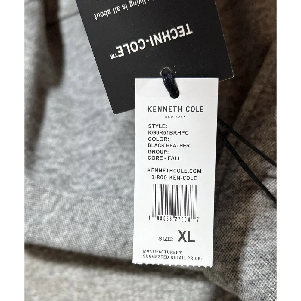 Kenneth Cole Mobility Super Soft Knit Button Up Shirt Mens Sz XL Techni-Cole New